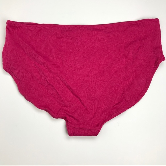 Pink Bikini Bottoms Swimsuit w/ Pattern - Picture 2 of 5